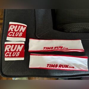 Tims Run Club Headbands and Wristbands Set